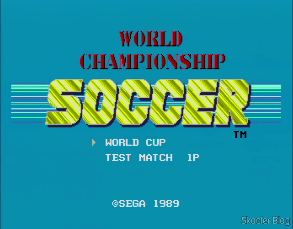 Super Futebol / World Cup Soccer / World Championship Soccer - Mega Drive -  Skooter Blog